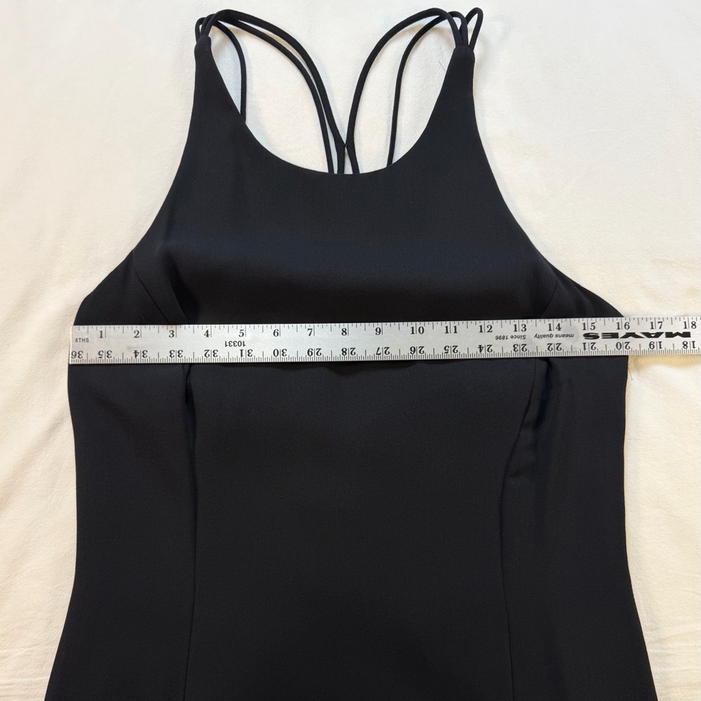 Vintage Ann Taylor Classic Black Midi Sheath Dress Size 10 - Picture 6 of 9